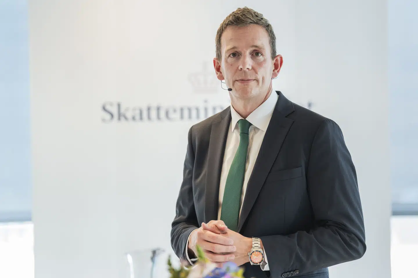 Skatteminister Rasmus Stoklund glæder sig over, at coronalånene hjalp danske virksomheder nemmere igennem coronakrisen. (Arkivfoto).