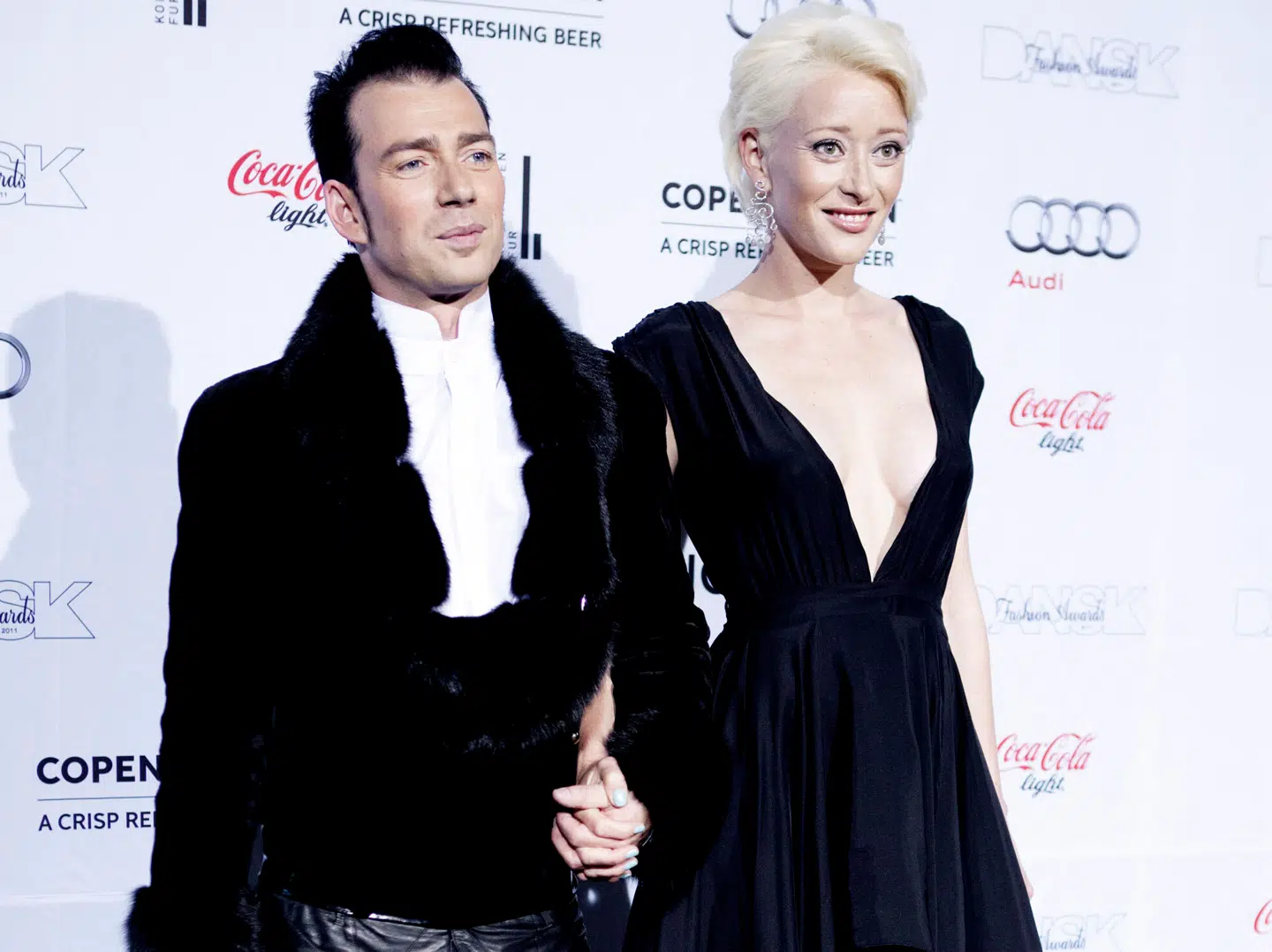 Laust Sonne og Maria Erwolter ankommer til Danish Fashion Award på Glyptoteket i København, onsdag d. 1 juni 2011.