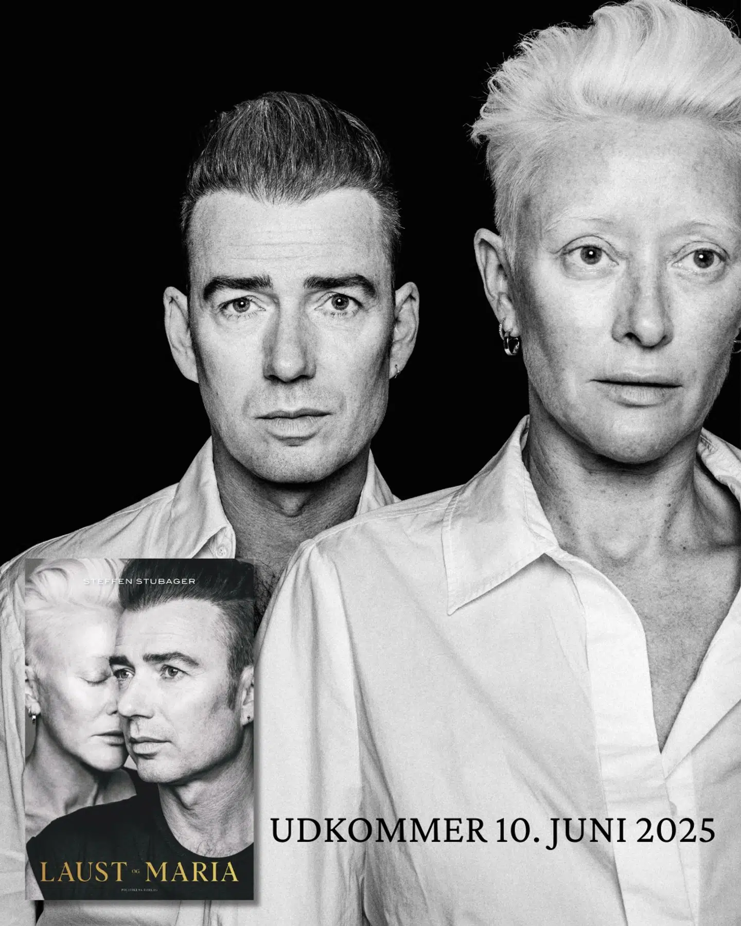 Laust Sonne og Maria Erwolters nye bog udkommer 10. juni fra Politikens Forlag. Foto: Politikens Forlag / Facebook / PR