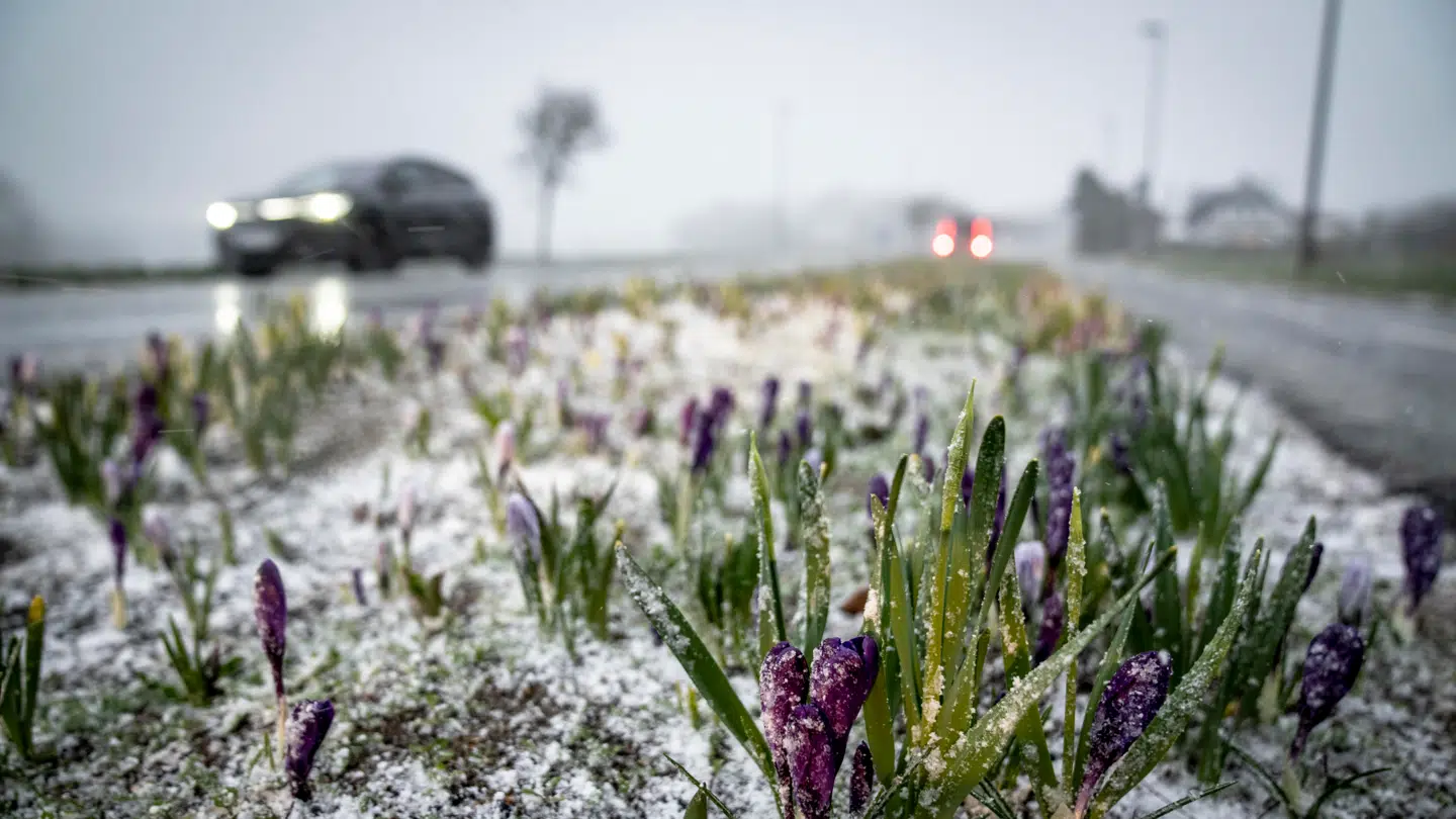Solen var knap landet, før tøsneen igen truer i visse dele af landet.