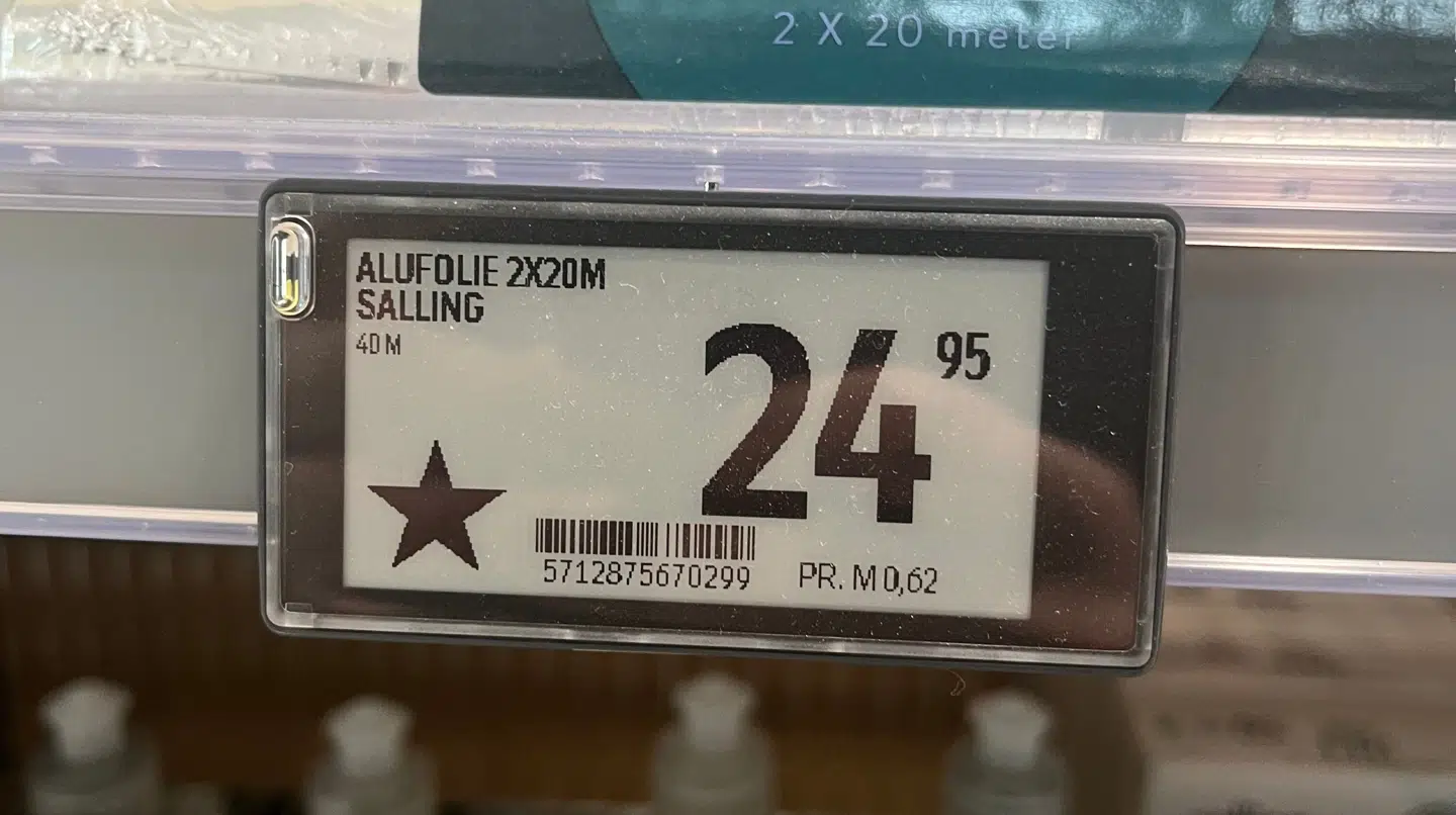 Her ses den stjerne for en varer fra et europæisk firma, der fra onsdag kan ses i Føtex.