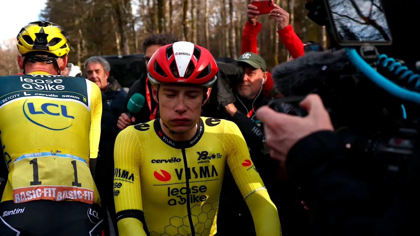 Jonas Vingegaard var tydeligt skuffet efter dagens etape.