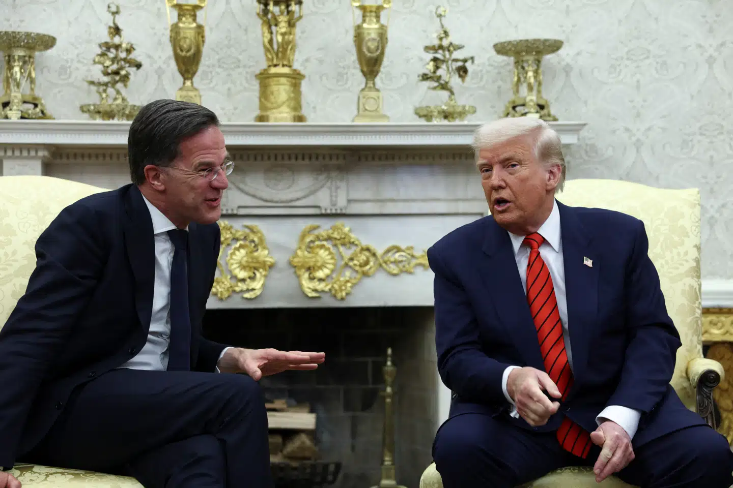 Trumps kommentar om Grønland faldt under et fælles pressemøde med NATO-generalsekretær Mark Rutte.