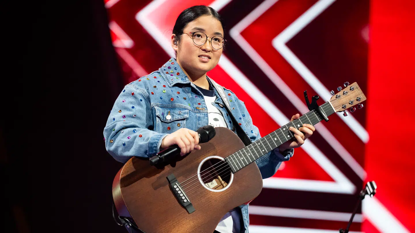 Leslie på scenen i X Factor i tredje liveshow. (Foto: Martin Sylvest/Ritzau Scanpix 2025)