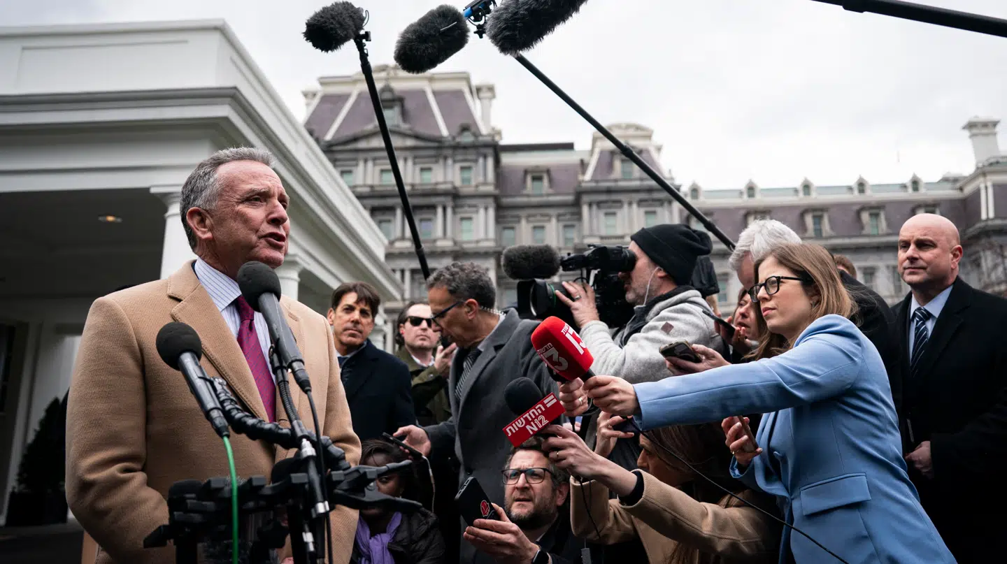 Her ses Steve Witkoff, der torsdag mødtes med Vladimir Putin i Moskva for at diskutere en våbenhvile i mellem Rusland og Ukraine.