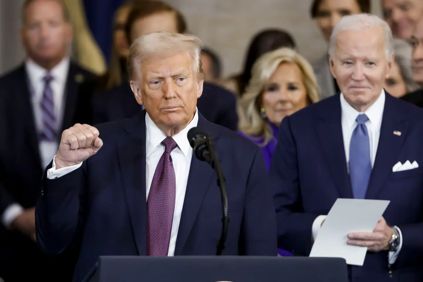 Joe Biden ses her til indsættelsen af Donald Trump den 20. januar.
