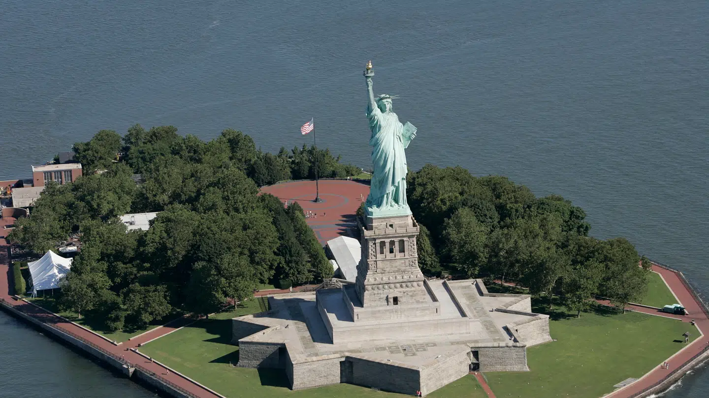 Frihedsgudinden var en gave fra Frankrig i 1886.