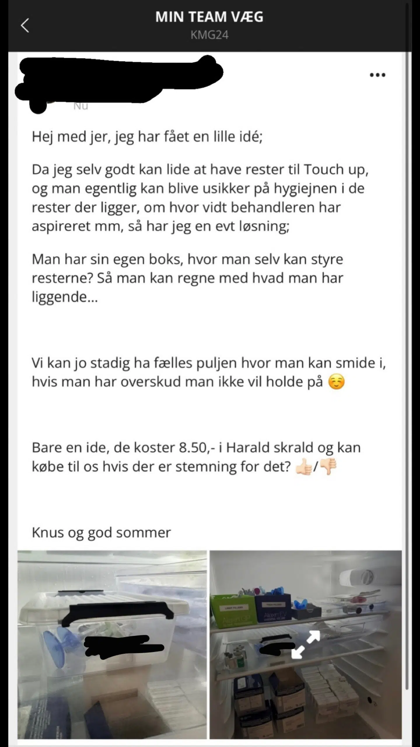 Tre ud af de fire nuværende og tidligere ansatte i klinikken på Købmagergade, som B.T. har talt med, bekræfter, at de selv har anvendt filler-rester på uanende patienter eller på anden måde har været med til at opretholde praksissen, selvom de vidste, at det stred imod sundhedsmyndighedernes retningslinjer. De forklarer, at de har gjort det, fordi de har følt sig presset af Riemaree Nataschia Leclaire Rosenblum, og fordi det har været almindelig praksis i klinikken at genbruge filler.