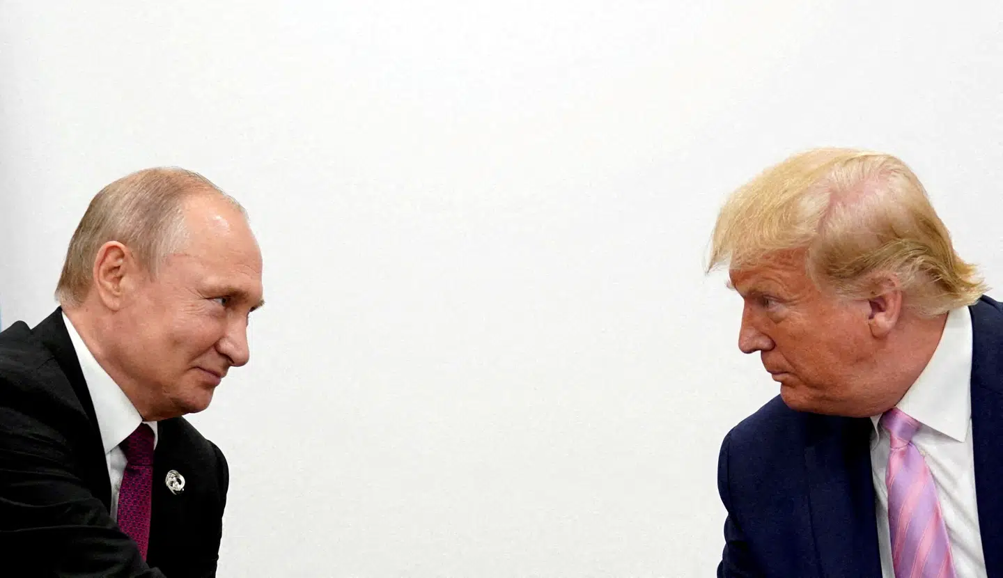 Der var engang. Donald Trump og Vladimir Putin under G20-topmødet i Osaka 2019. Foto: Kevin Lamarque, Scanpix.