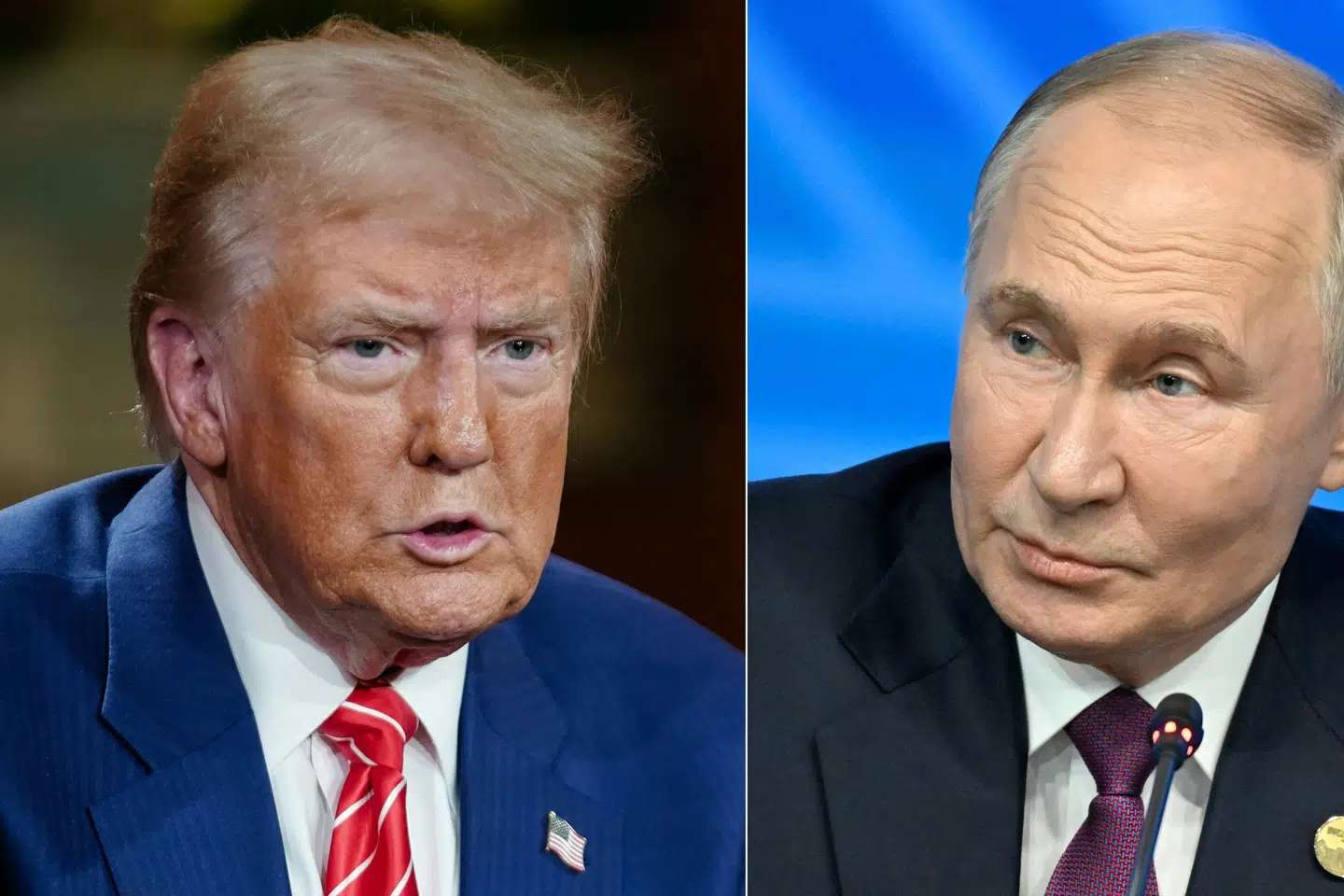 I februar talte den amerikanske og den russiske præsident i telefon i omkring halvanden time. Efter opkaldet lød det, at de to præsidenter havde aftalt at mødes fysisk. (Arkivfoto).
