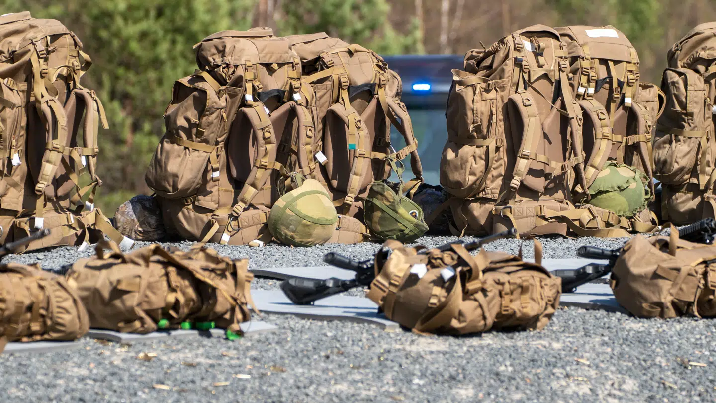 Arkivfoto fra en skovbrand i Terningmoen-området i 2022.