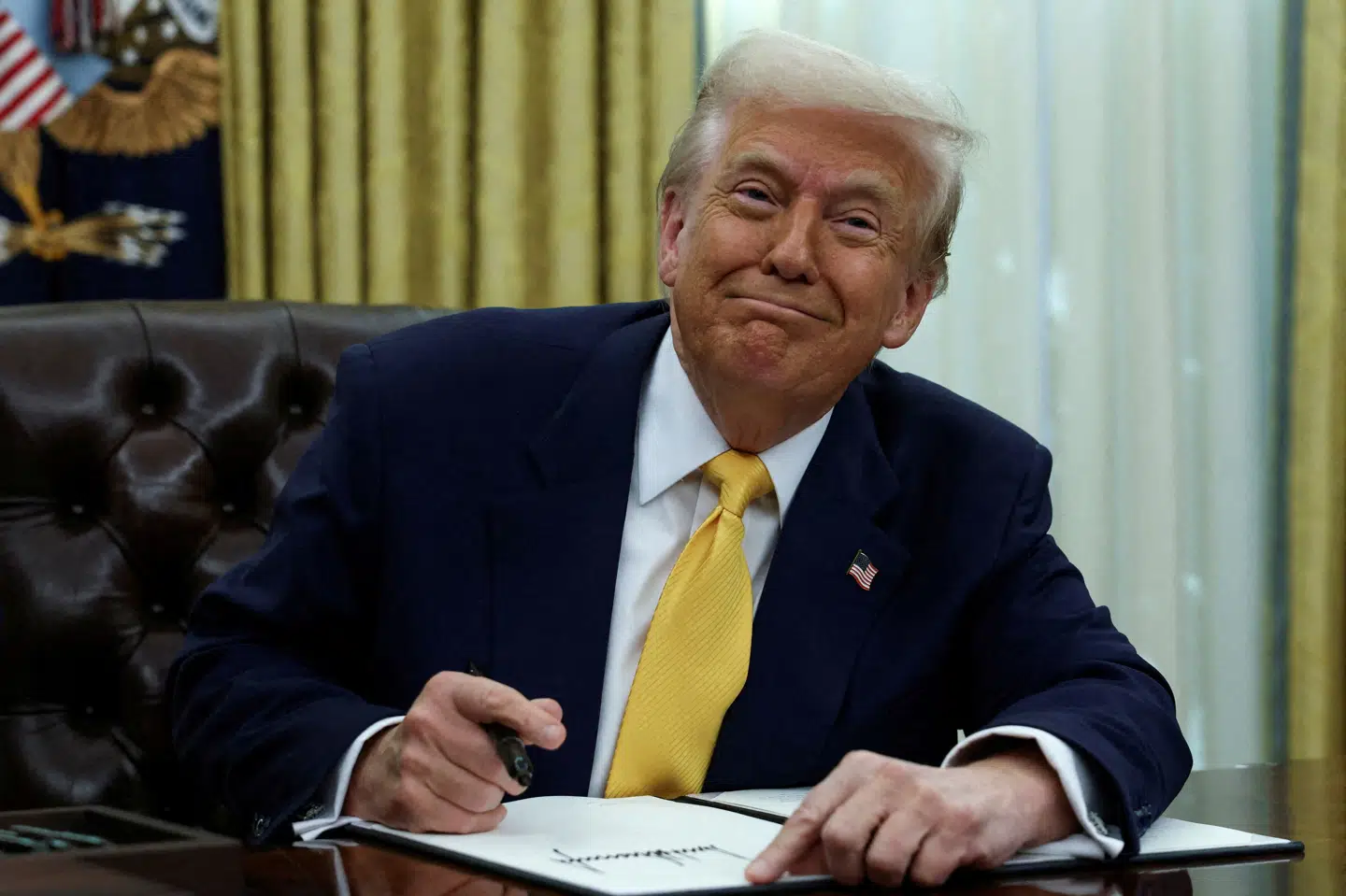 USA's præsident, Donald Trump, underskrev tidligere på året et dekret, som skulle udelukke transkønnede fra militæret. (Arkivfoto).