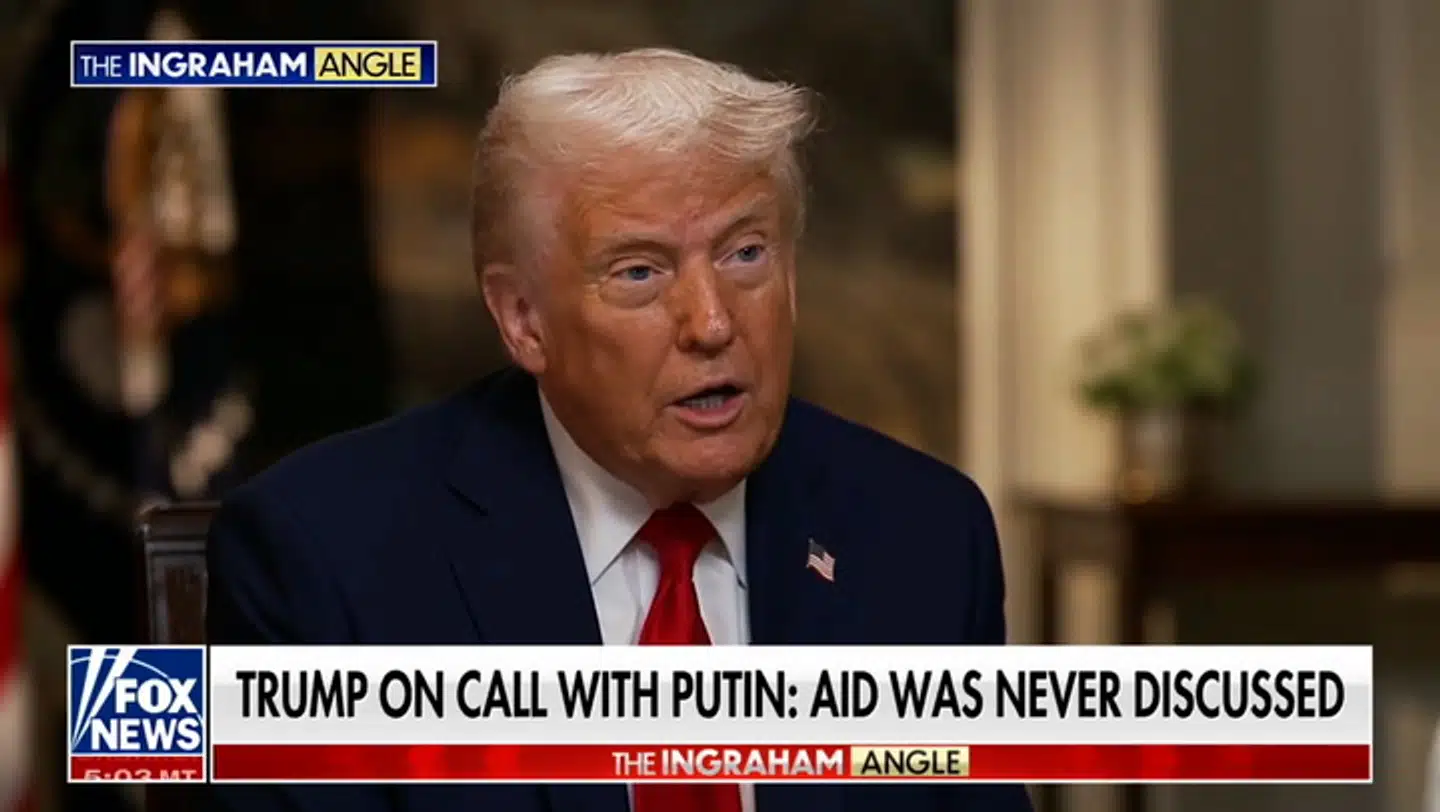 Ifølge Donald Trump blev den amerikanske støtte til Ukraine ikke vendt i hans seneste samtale med Vladimir Putin.