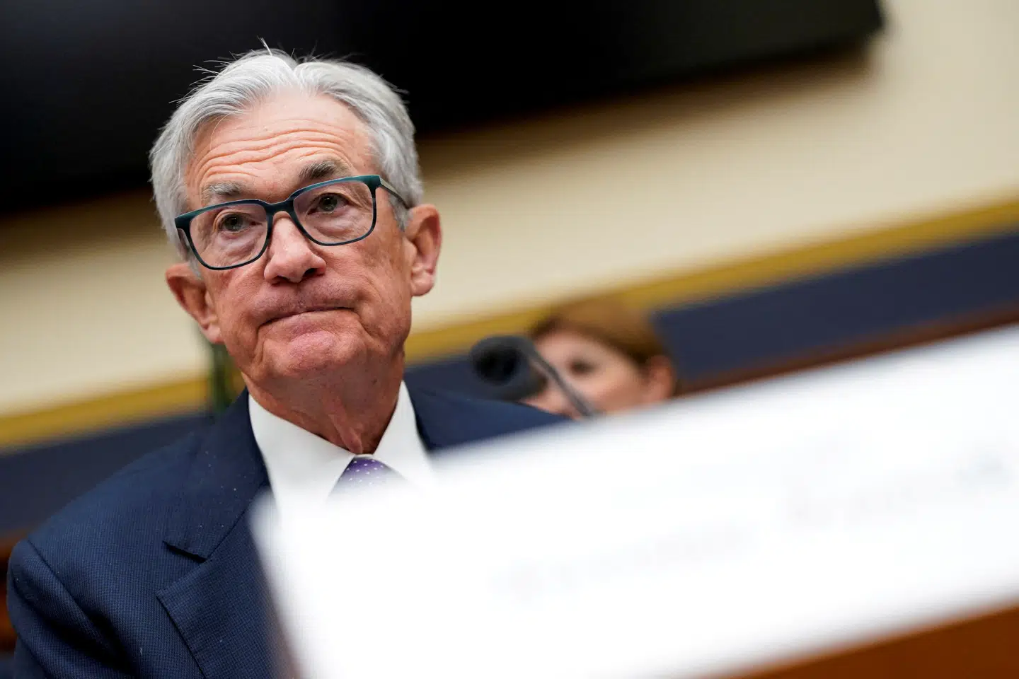 Her ses topchefen for den amerikanske centralbank, Jerome Powell.