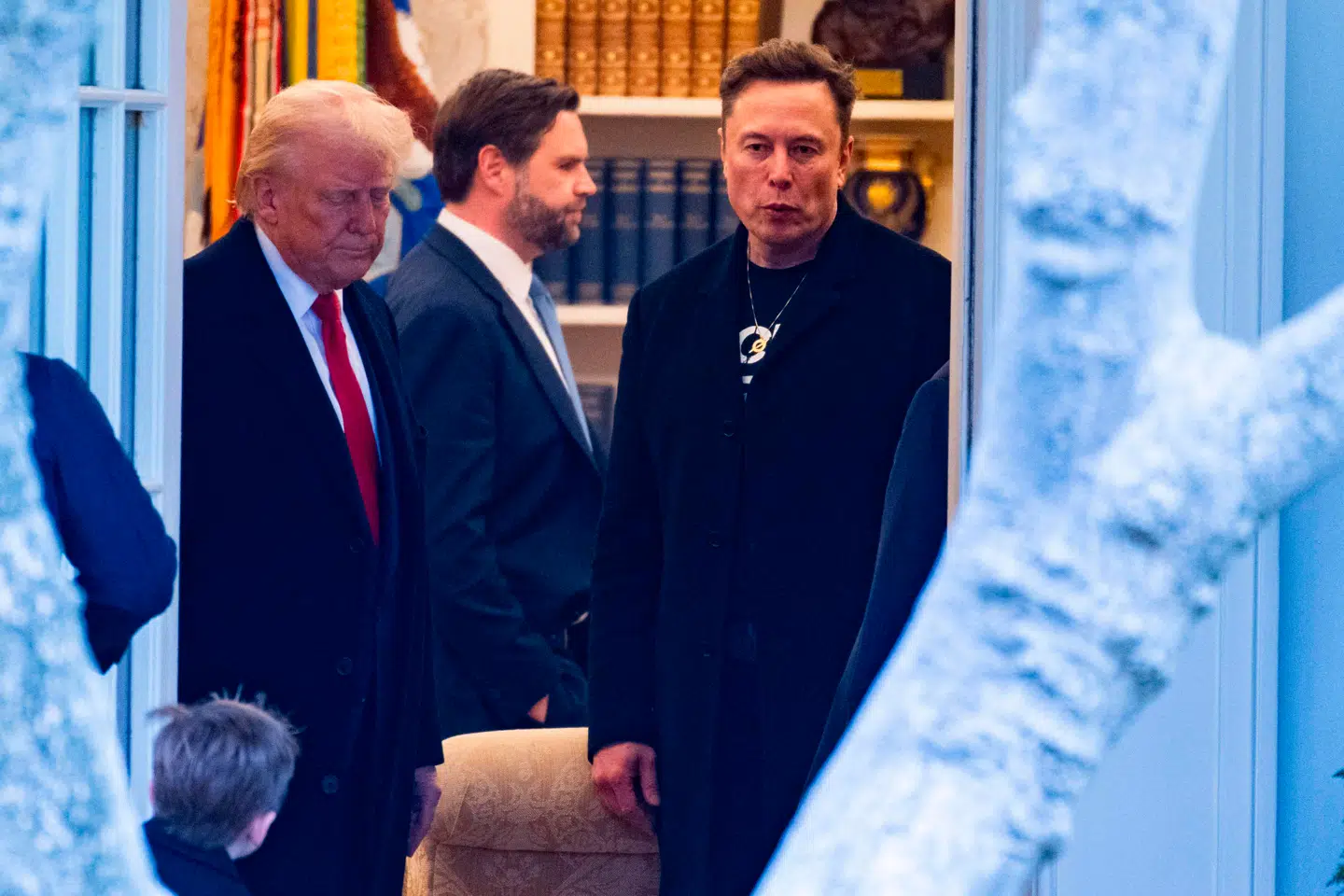 Her ses Donald Trump og Elon Musk sammen den 14. marts.