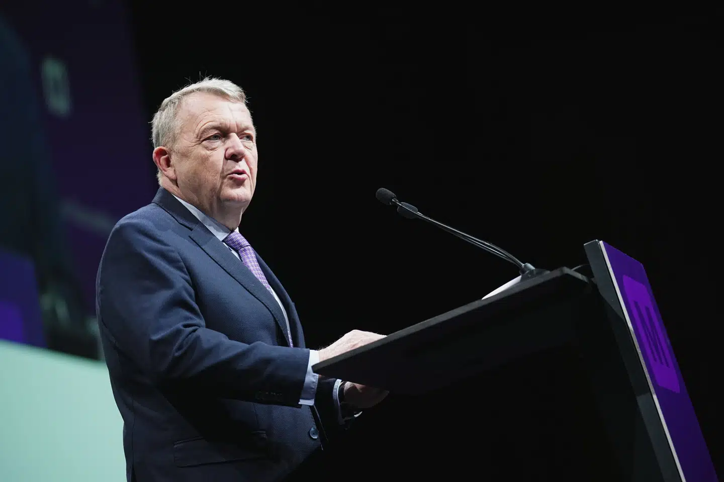 Lars Løkke Rasmussen (M) talte lørdag til baglandet ved Moderaternes årsmøde i København.