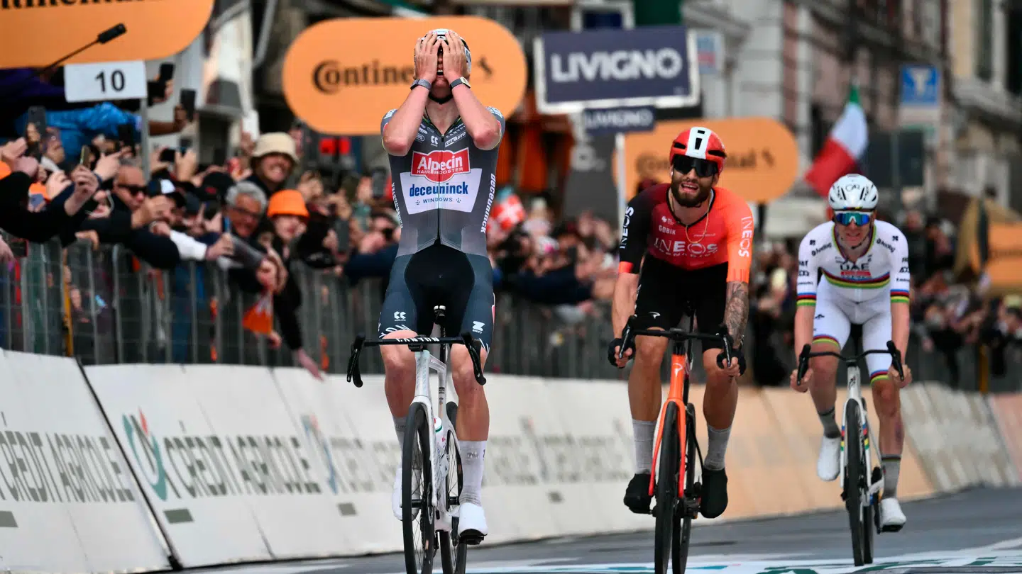 Mathieu van der Poel vandt lørdagens spurt på overlegen vis.