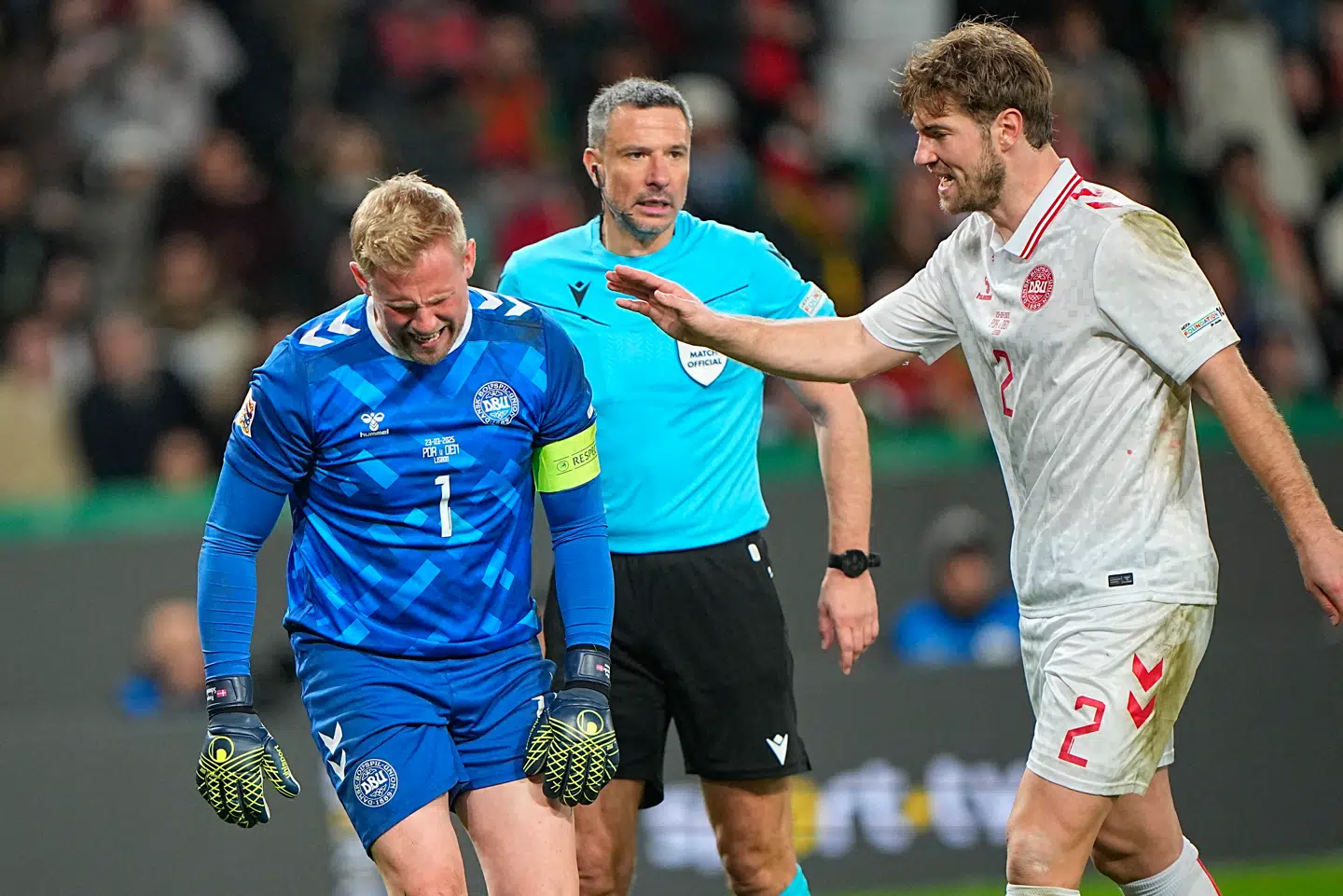 UEFA Nations League playoff-kampen i Liga A mellem Portugal og Danmark på José Alvalade Stadium i Lissabon i Portugal søndag den 23. marts 2025.
