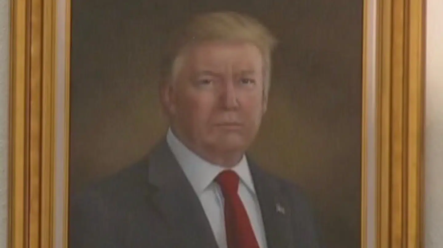 Her er portrættet af Donald Trump, som han selv bestemt ikke er tilfreds med.