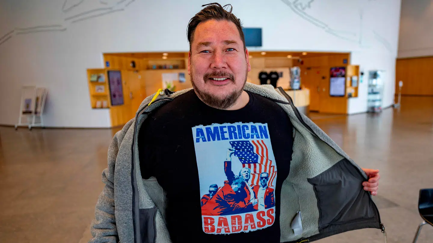 Jørgen Boassen er - som det kan ses - vild med den amerikanske præsident, Donald Trump.