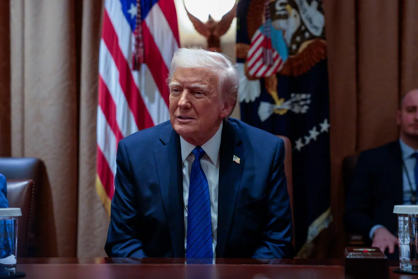 Onsdag eftermiddag svarede præsident Trump igen på spørgsmål omhandlende Grønland.