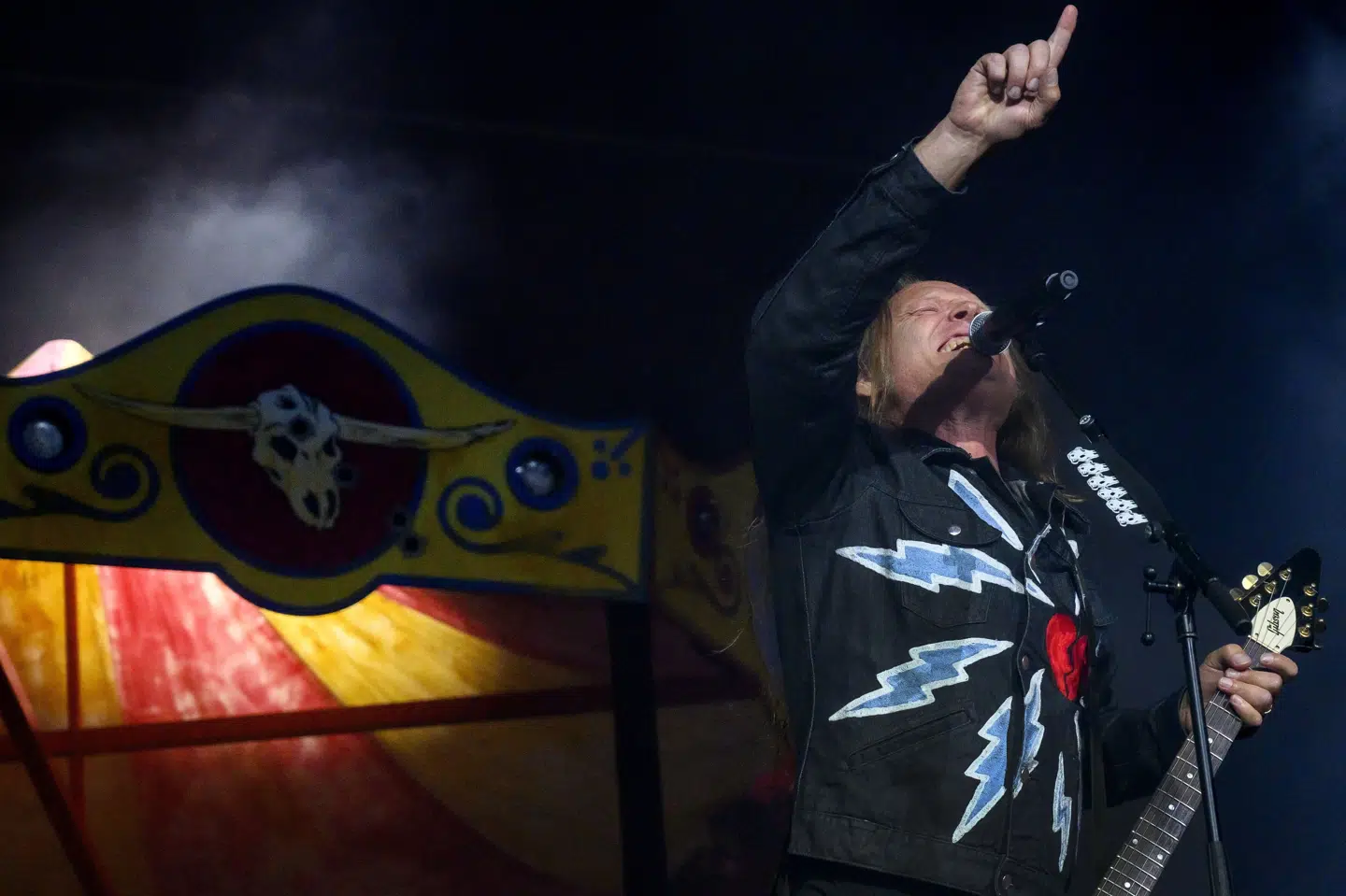 Årets Danske Rockudgivelse står D-A-D for med albummet "Speed of Darkness". Jesper Binzer og resten af bandet udgav pladen sidste år, samtidig med at de kunne fejre 40-års jubilæum. (Arkivfoto).