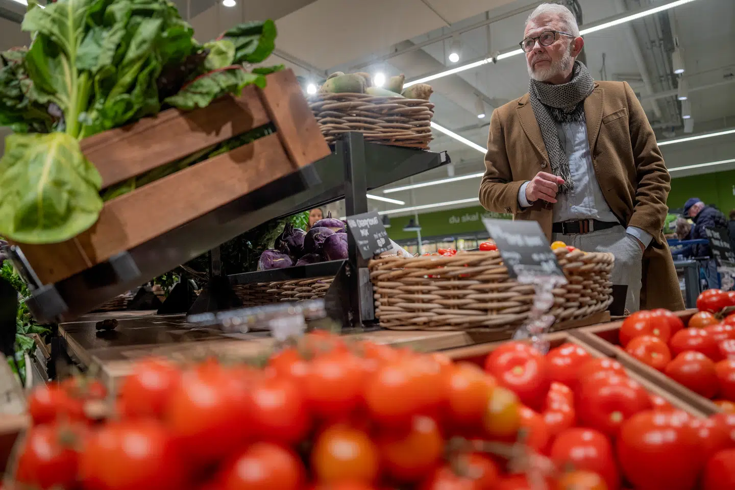 Søren Frank besøgte torsdag det nyåbnede Alma og blev mødt af et frodigt bugnende udvalg af grønt, som overgår, hvad de fleste andre supermarkeder kan tilbyde.