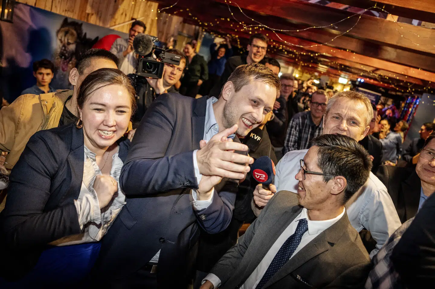 Formanden for Demokraatit, Jens-Frederik Nielsen, var den store stemmesluger ved det grønlandske valg 11. marts. (Arkivfoto).
