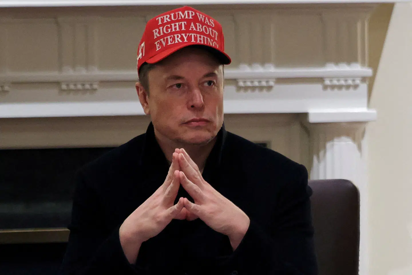 Elon Musk ses her i Det Hvide Hus den 24. marts.