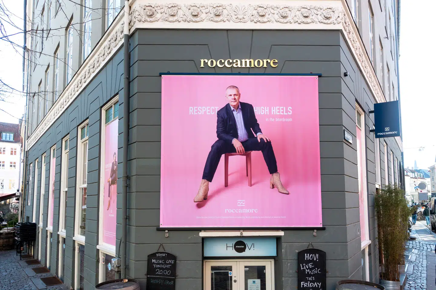 Roccamores tidligere reklame med Bjarne Corydon. Arkivfoto: Christian Lindgren, Scanpix