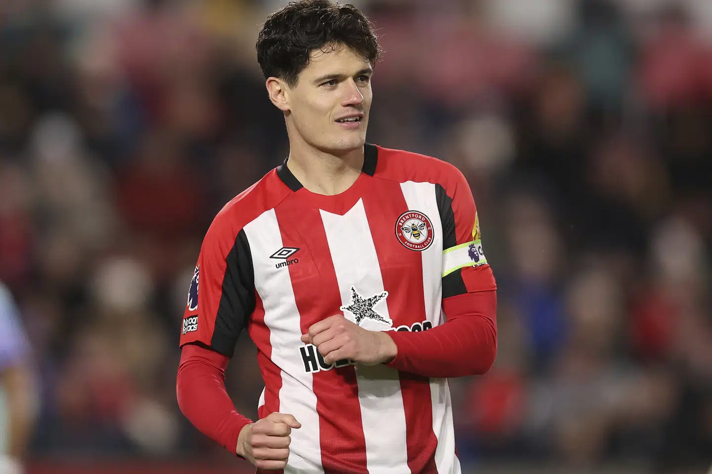 Christian Nørgaard er anfører i Brentford. (Arkivfoto).