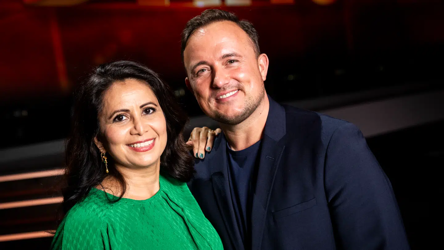 Her ses Özlem Cekic og Thomas Evers Poulsen, da de dannede dansepar i 'Vild med dans' i efteråret 2023.