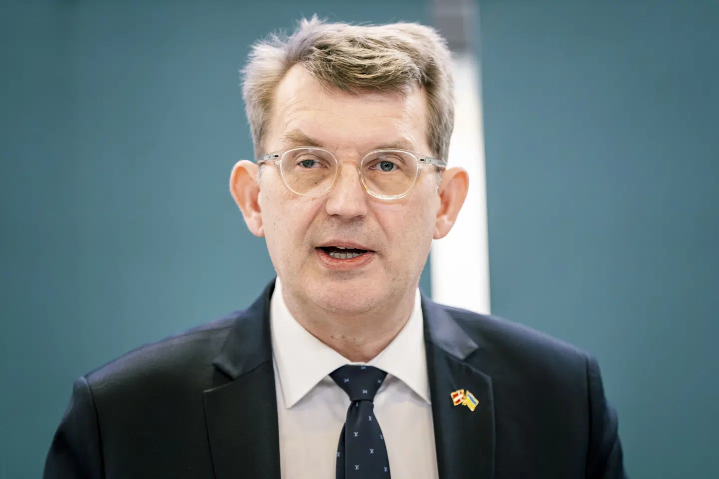 Forsvarsminister Troels Lund Poulsen (V) har en delvis plan for udbygningen af den danske flåde klar. (Arkivfoto).