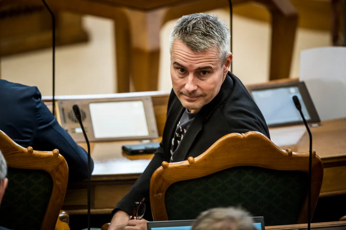 Henrik Sass Larsen (S) under en tidligere åbningsdebat i Folketingssalen på Christiansborg. Nu er han tiltalt for besiddelse af overgrebsmateriale med børn.