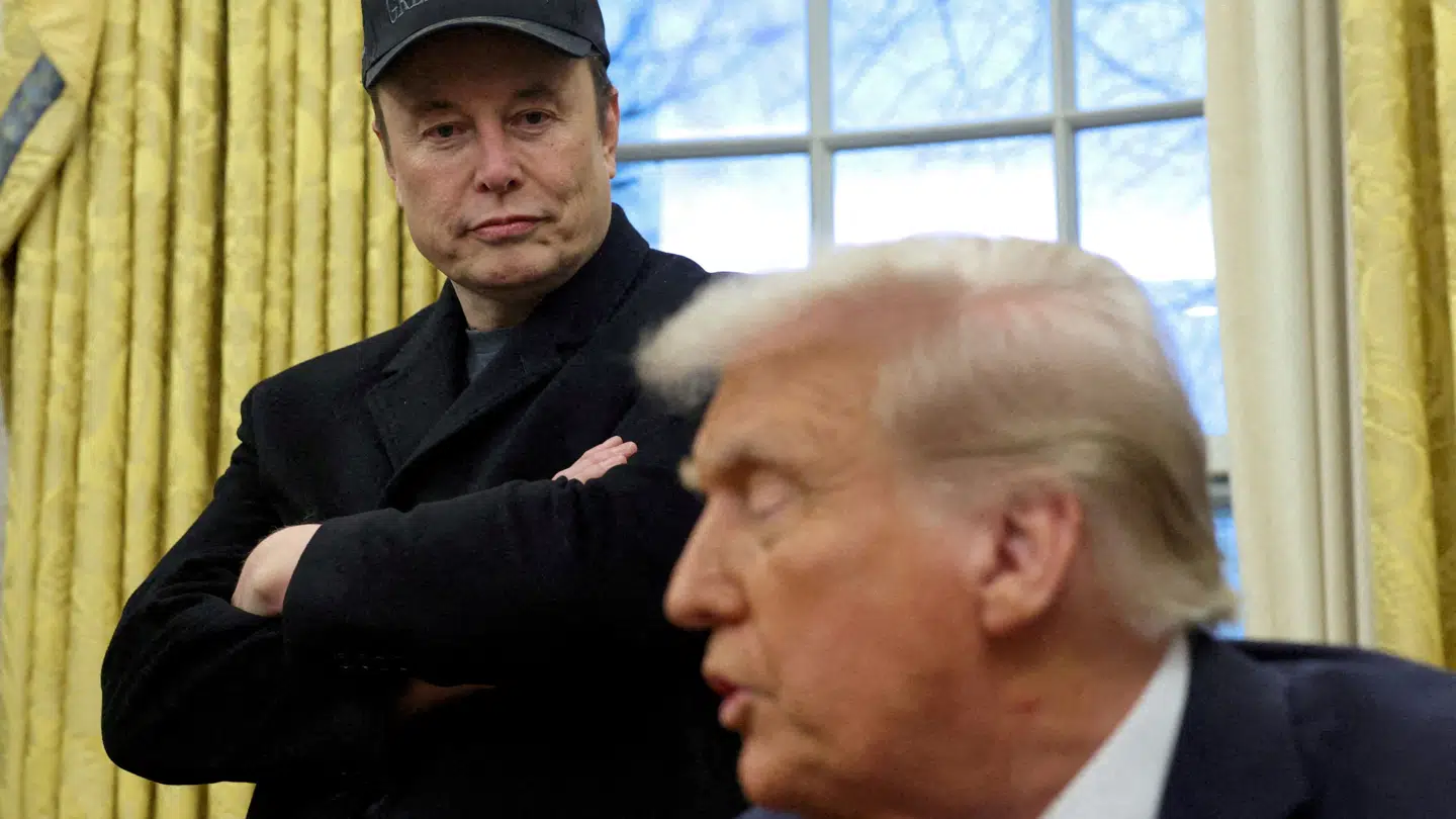Både Elon Musk (tv) og Donald Trump har kastet tid og ressourcer ind i de tre valg tirsdag.