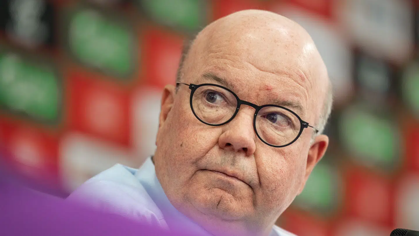 Fodbold VM i Qatar. Pressemøde i Danmarks pressecenter ved deres træningsanlæg. DBU chef Jesper Møller.