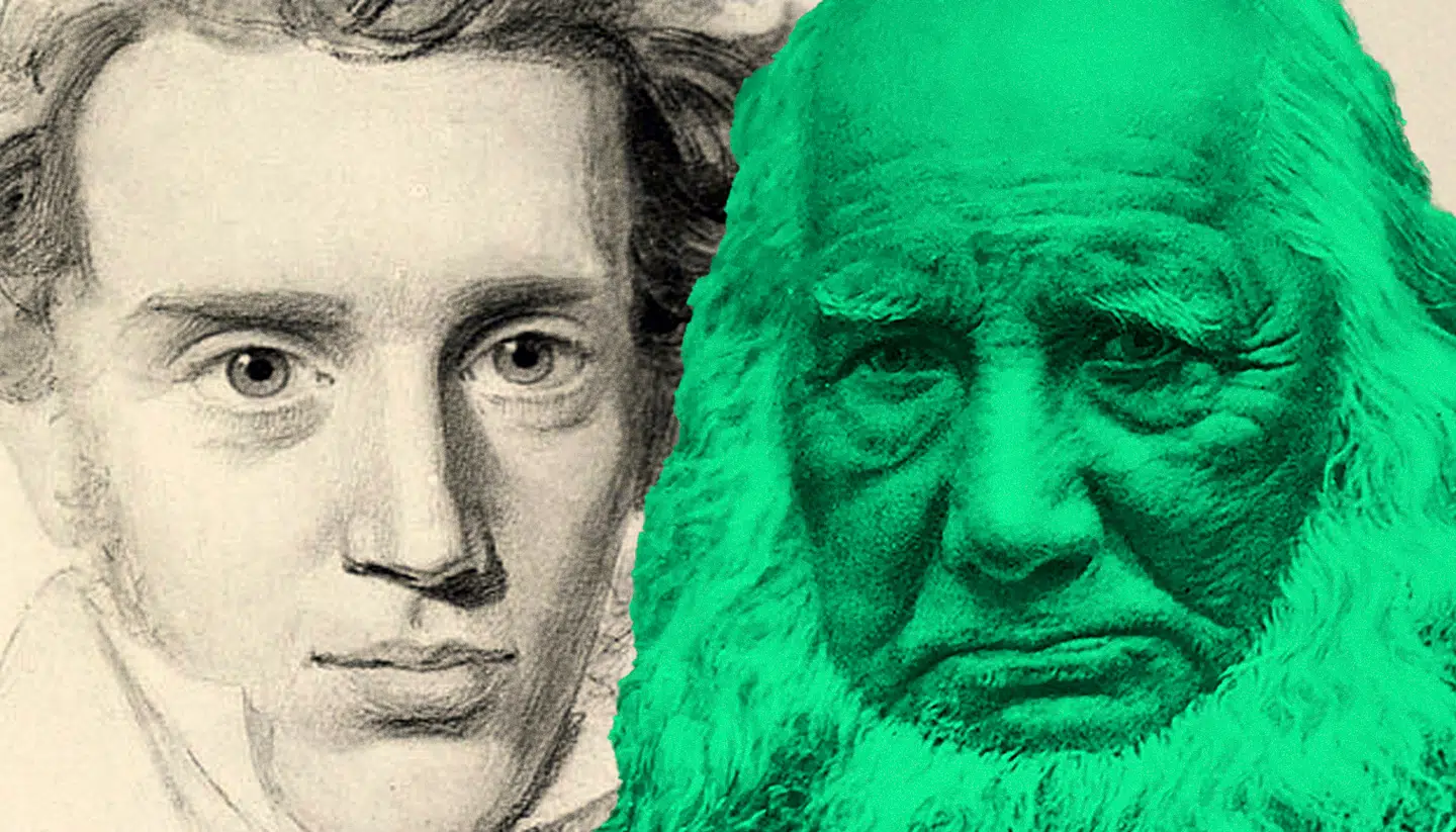 Collage: Simon Ejbye. Kildefotos: N.C. Kierkegaard, Ad. Lønborg