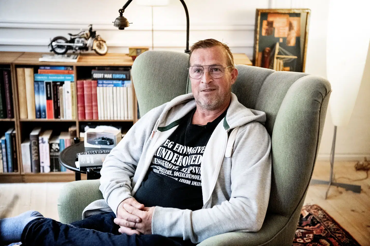 Herman Himle fortalte offentligt om sin sag - og lod sig også fotografere - da han i 2021 blev frifundet i en drabssag fra 1987, hvor en tysk turist blev dræbt på færgen "Viking Sally" under sejlads mellem Stockholm og Turku.