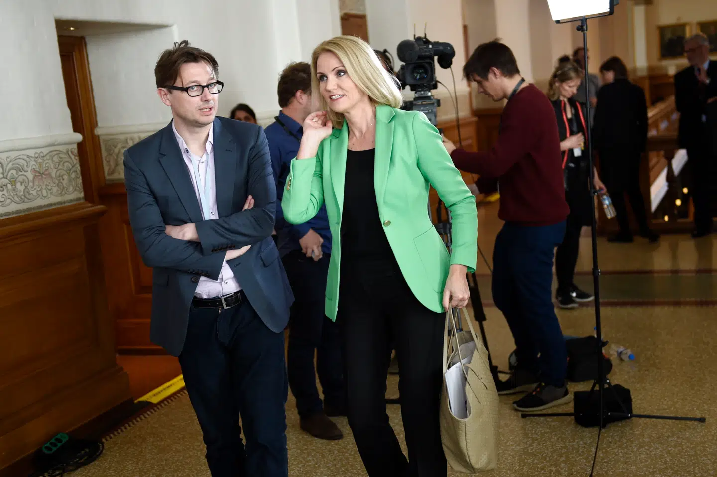 ARKIVFOTO fra 2015 af daværende statsminister, Helle Thorning-Schmidt (S) med Noa Reddington.