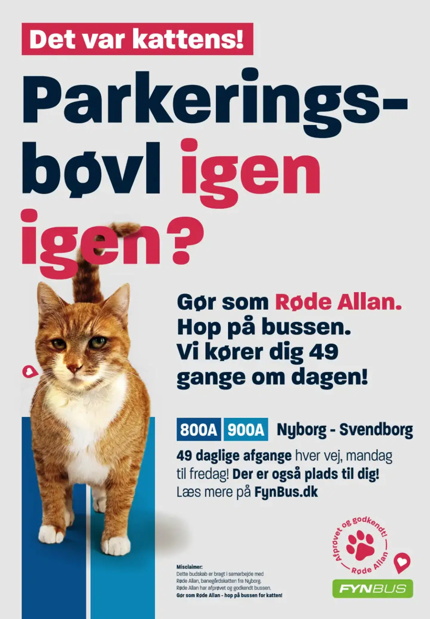 Røde Allan er blevet kundeambassadør for FynBus.