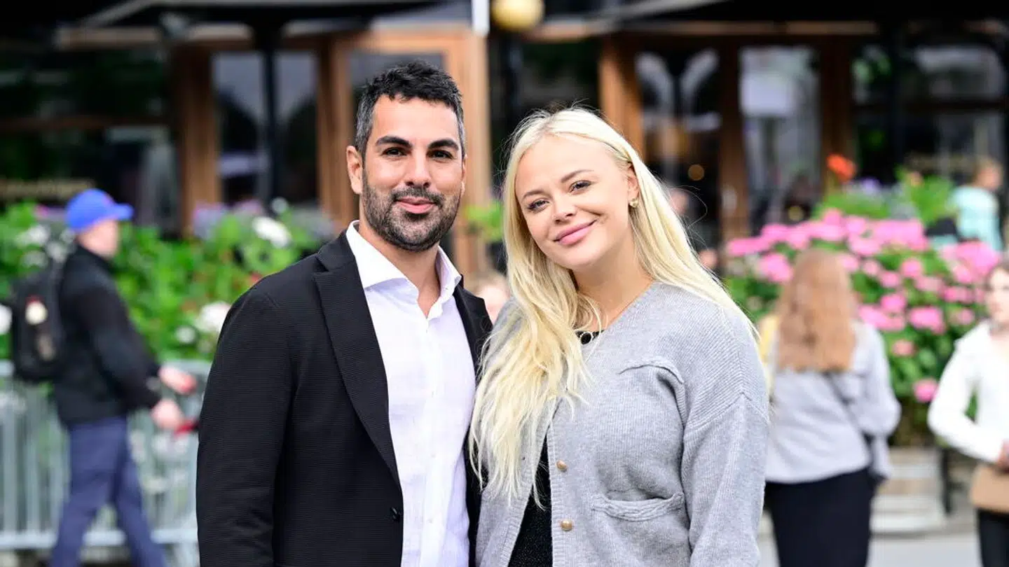 Mortada Haddad og Elvira Pitzner fra i sommer, mens Elvira stadig var gravid.