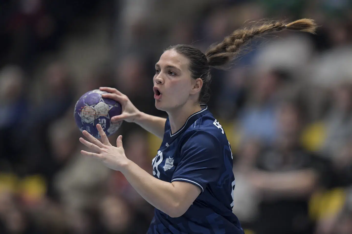 Helena Elver forlader efter sæsonen Odense for at slutte sig til de forsvarende Champions League-mestre fra Györ. (Arkivfoto).