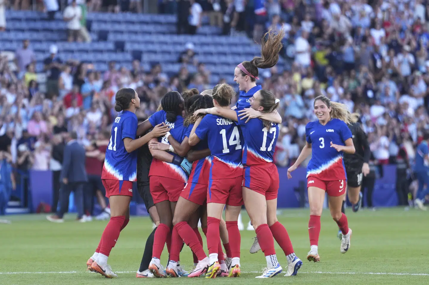 USA vandt kvindernes OL-finale i Paris sidste år. (Arkivfoto).
