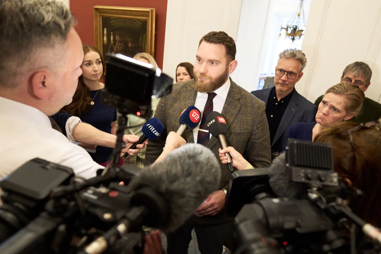 Folketingsmedlem Steffen Larsen (LA) efter møde i Klima-, Energi- og Forsyningsudvalget på Christiansborg.
