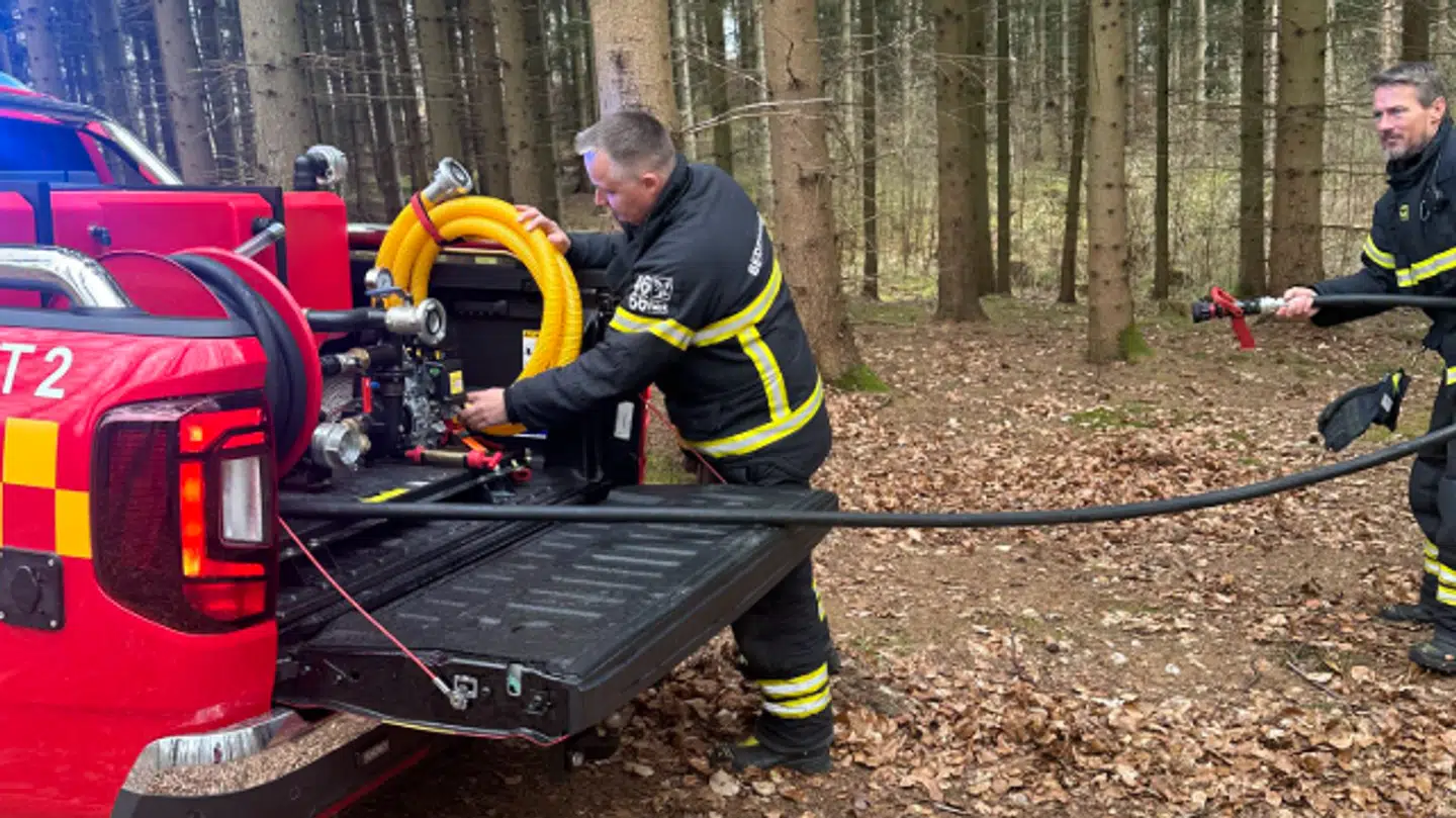 Beredskabet rykkede lørdag ud til en brand i Hareskoven.
