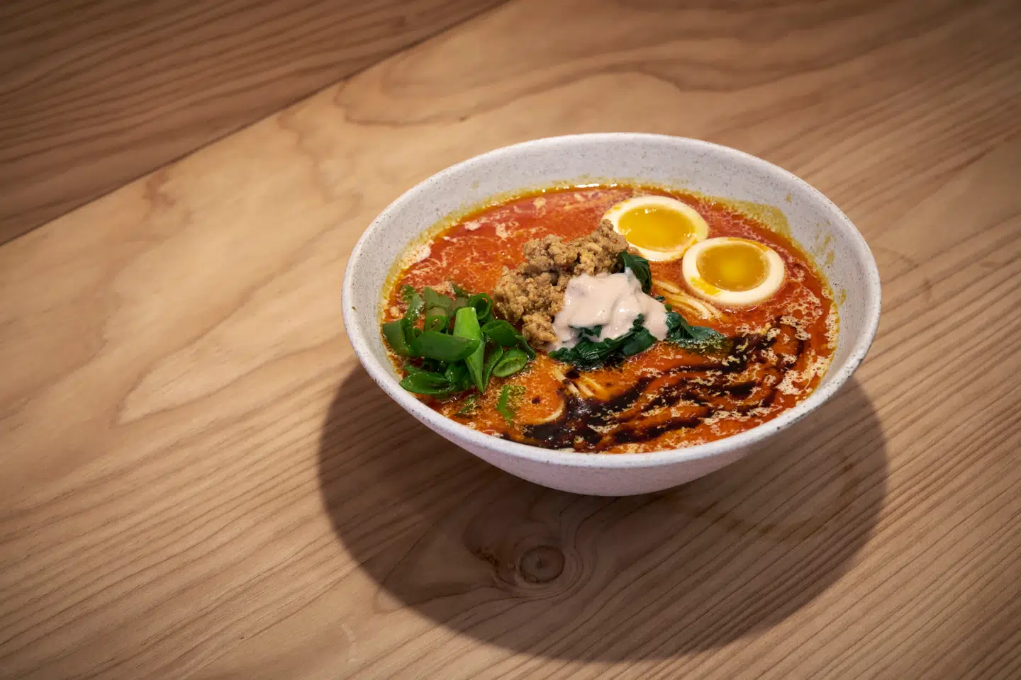 Slurp Ramen Borgergade. Nduja miso-ramen.