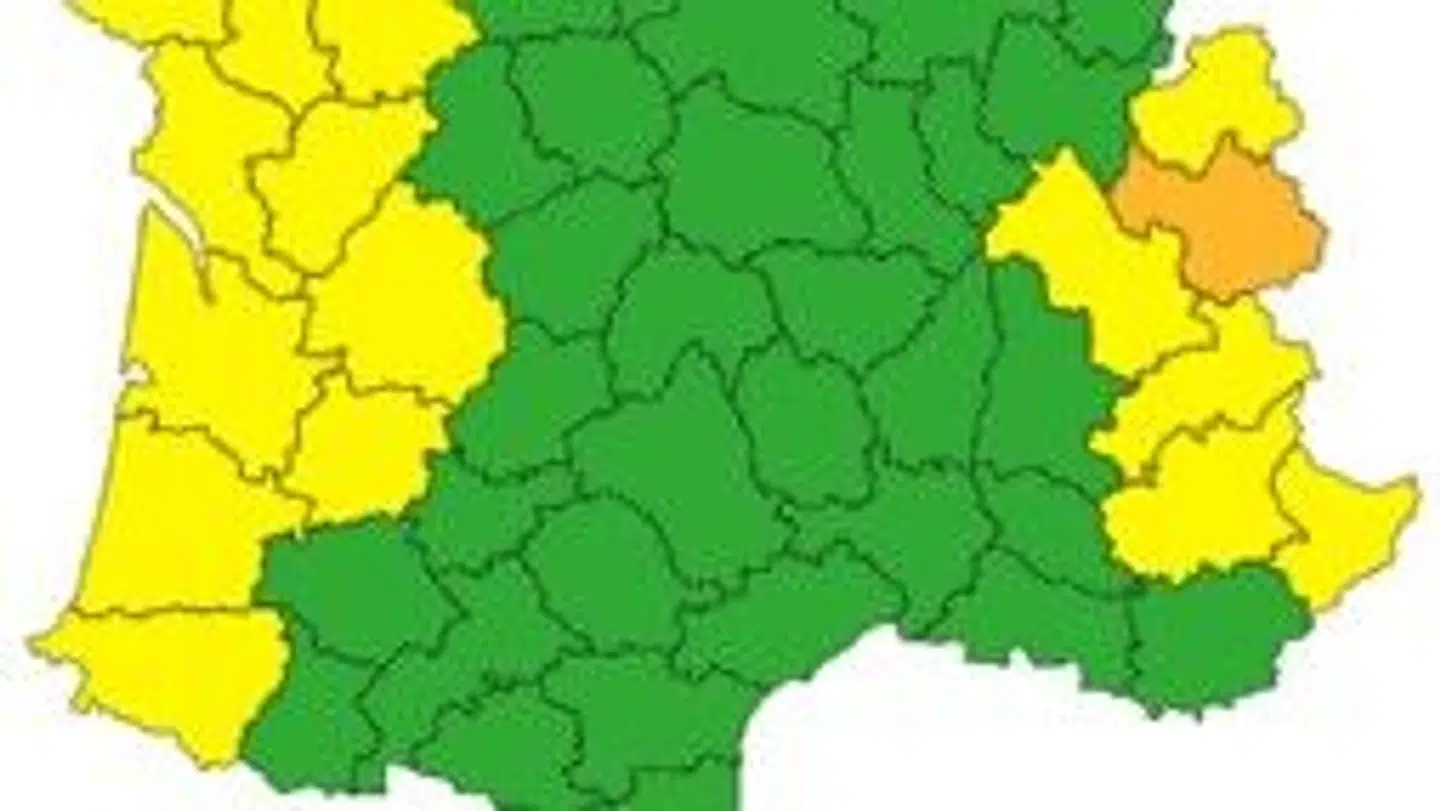 Her ses det orange lavinevarsel på kortet.