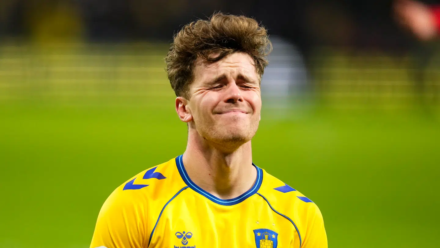 Der var ikke meget at juble over for Brøndby-topscorer Mathias Kvistgaarden fredag aften.