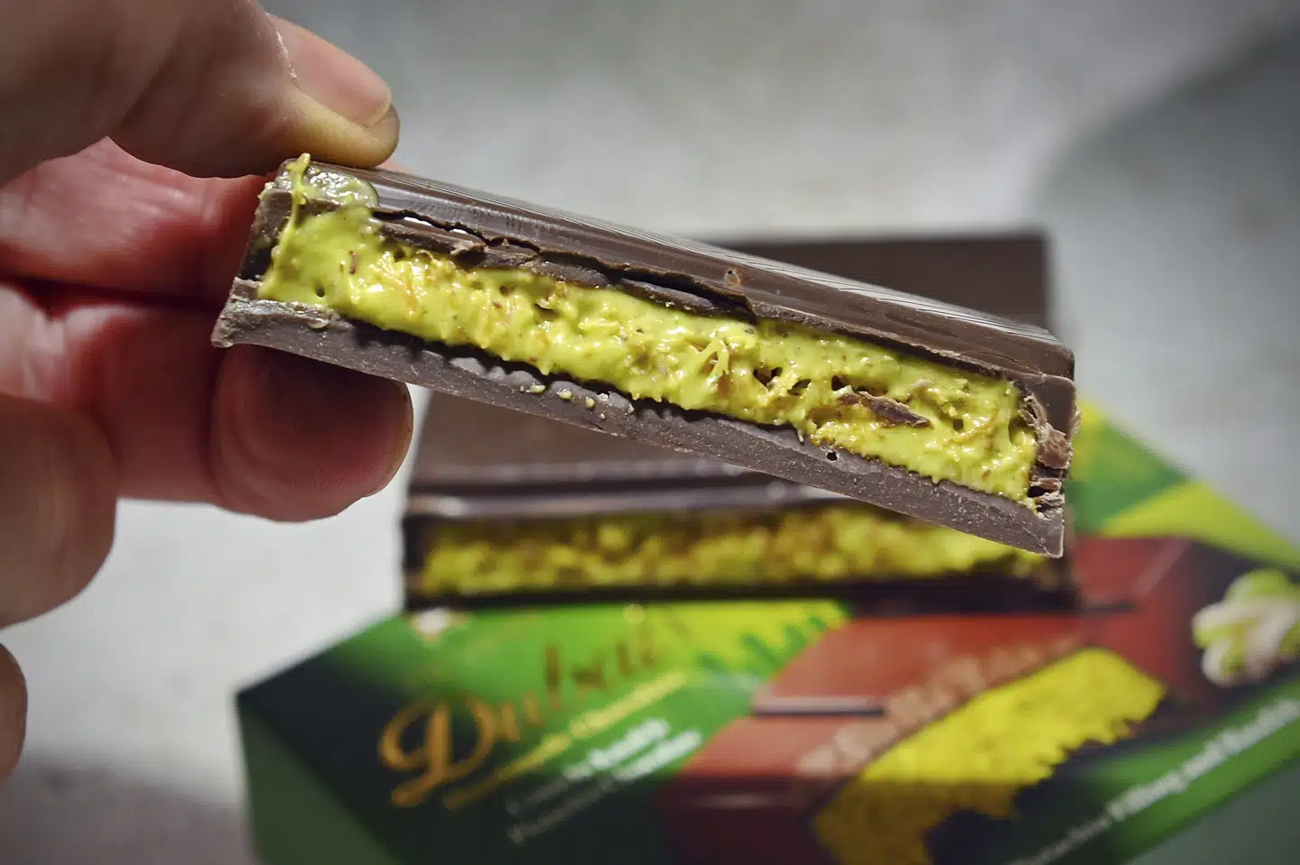 Chokoladebar med pistaciecreme har opnået stor popularitet på sociale medier. (Arkivfoto).