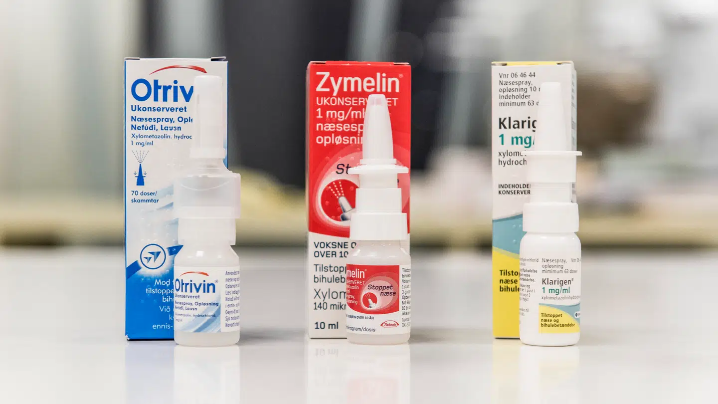 Næsespray af mærkerne Otrivin og Zymelin skal ikke længere kunne købes i kiosker og supermarkeder, lyder det fra næselægernes faglige selskab.
